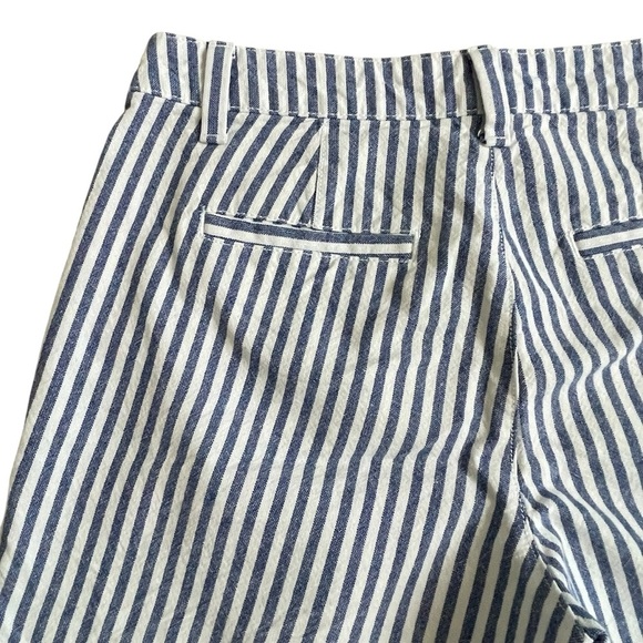 Gap City Blue Striped Women's Shorts Size 0 Summer Casual - Picture 5 of 8